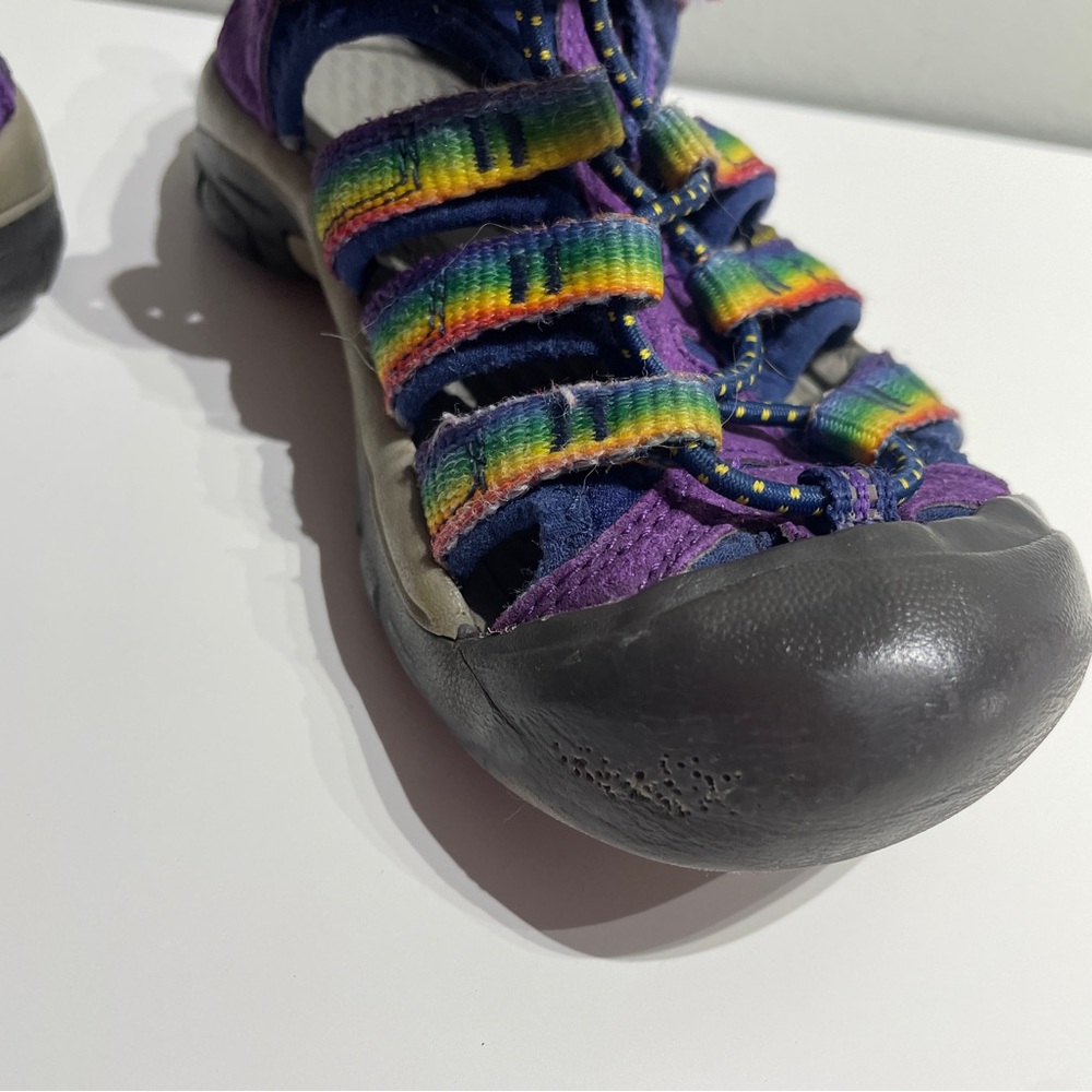 KEEN Kids Girl's Newport H2 Closed Toe Water 11 Toddler Sandals Purple Multi - Picture 4 of 10